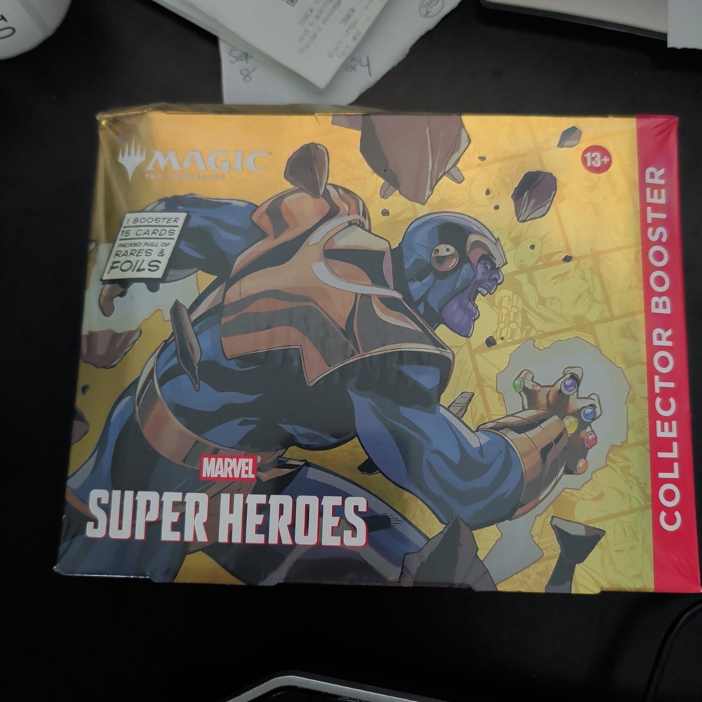 Magic The Gathering Marvel Super Heroes Collector Booster Pack Sealed Thanos